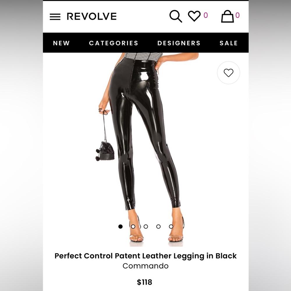 Revolve Commando Patent Leggings size SMALL